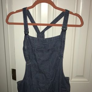 American Eagle Chambray Overalls